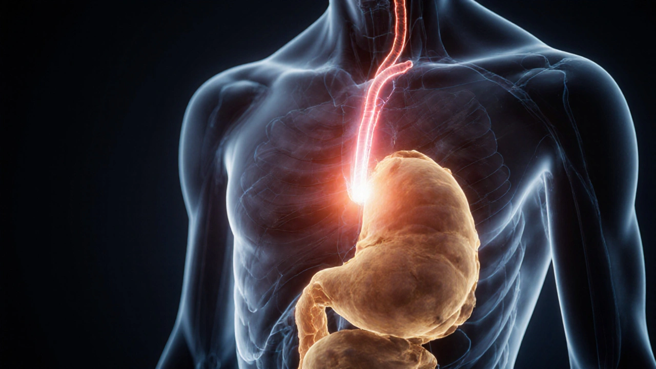 Glowing schematic of human body with light pathways showing minimally invasive surgical repair and healing.