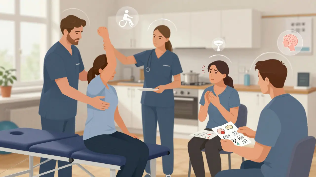 Tým specialistů pomáhá pacientovi obnovit pohyb, řeč a každodenní dovednosti v Brně.