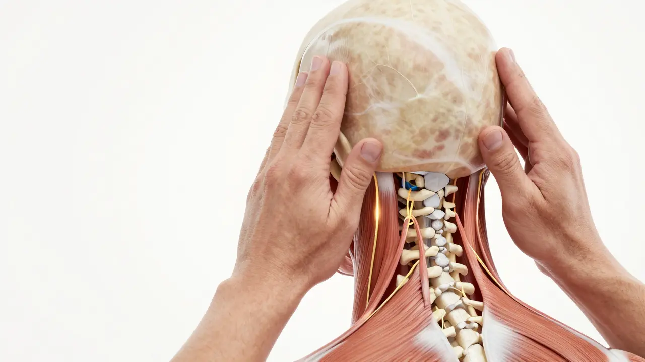 Chiropraktik upravuje atlas pro úlevu od bolestí hlavy